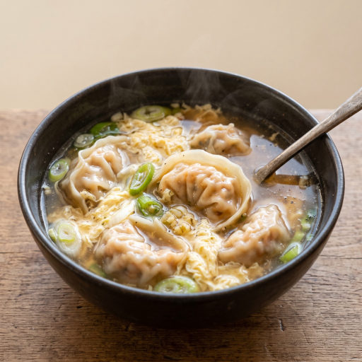 김치만두 계란국